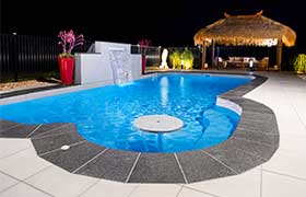 executive 8m is an elegant fibreglass pool