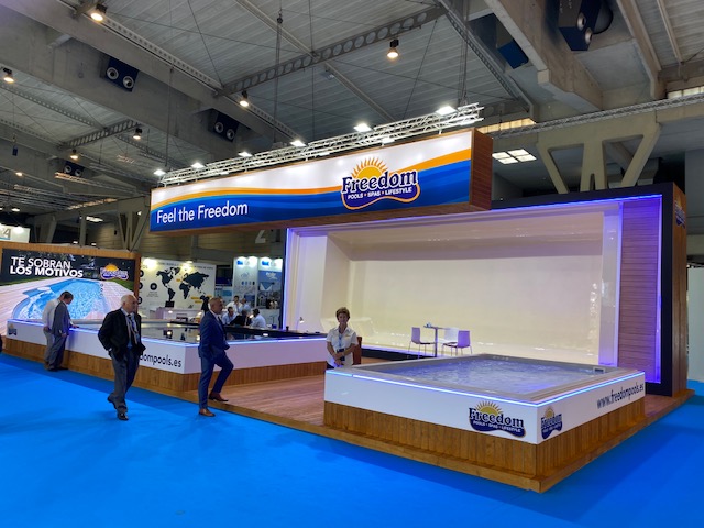 FREEDOM POOLS are at the Barcelona 2019 International Swimming Pool Exhibition today.