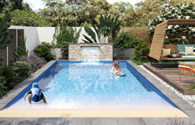 Fibreglass Swimming Pools Sydney NSW - Beach Pool 7M