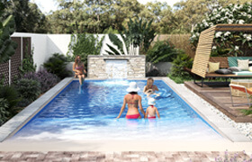 Fibreglass Swimming Pools Sydney NSW - Beach Pool 8M